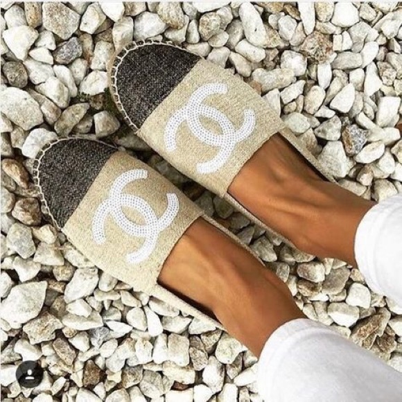CHANEL Shoes - Chanel Sequin Espadrilles
